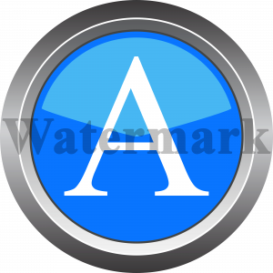 English Capital Letter A